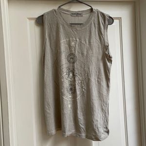 Urban Outfitters Gray Celestial Graphic Tank